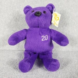 Nutrisystem Milestone Bear 20 lb Weight Loss Purple Plush Mascot Reward Vintage